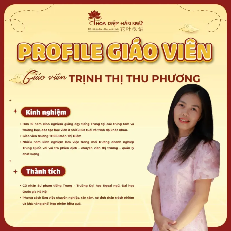 Giáo viên Trịnh Thị Thu Phương